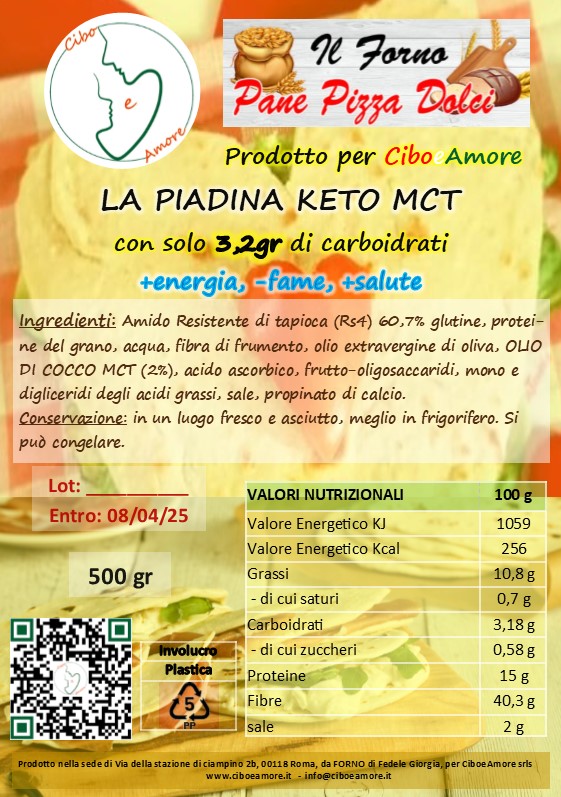 PIADINA KETO MCT