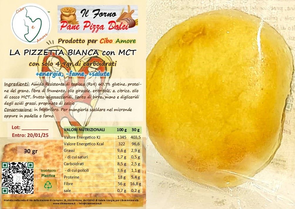 PIZZETTA BIANCA MCT